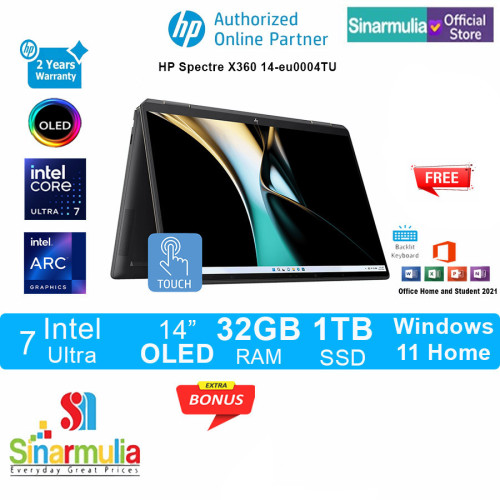 HP Spectre X360 14-eu0004TU Intel Ultra 7 155H 1TB SSD 32GB OLED Touch