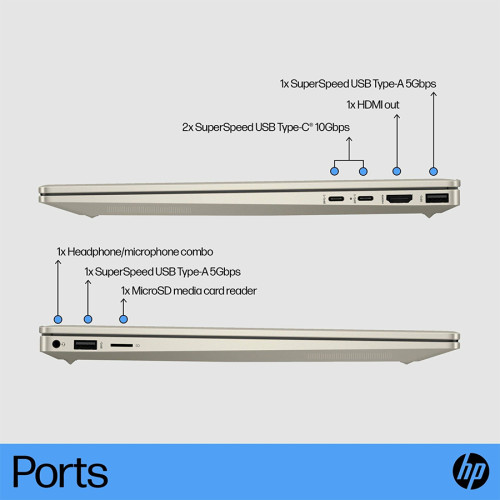 Laptop HP Pavilion Plus 14-eh1014TX/eh1015TX i7-1355U 1TB SSD 16GB OLED Win11+OHS12