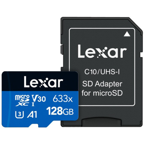 Lexar Microsd 128GB 100MB/s High Performance 633x MicroSDHC UHS-I A13