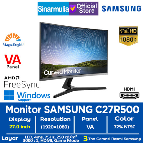 Monitor LED Samsung C27R500 27" VA 60Hz HDMI FreeSync1